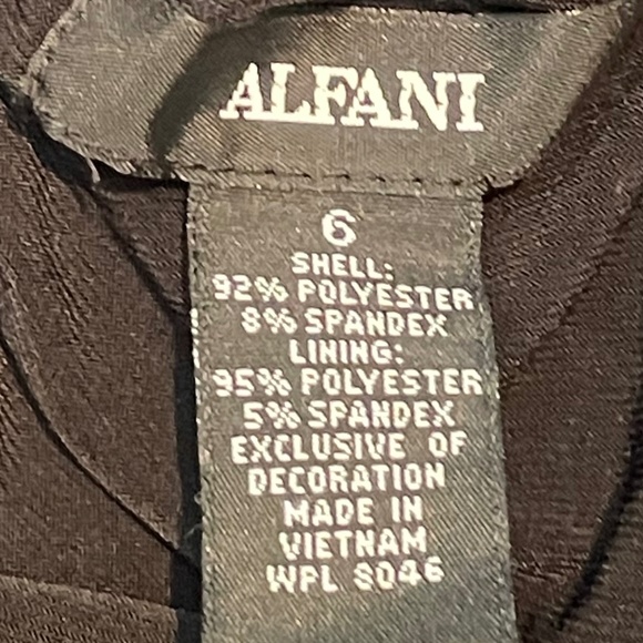 Alfani Black Tank Fit and Flare Midi Dress - Picture 3 of 4